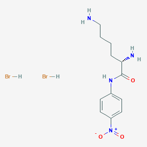 Chemical structure of H-Lys-pna 2hbr