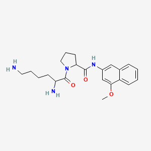 Chemical structure of H-Lys-Pro-4MβNA · 2 HCl