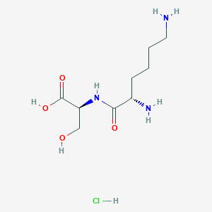 Chemical structure of H-Lys-Ser-OH · HCl