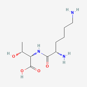 Chemical structure of H-Lys-Thr-OH