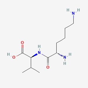 Chemical structure of H-Lys-Val-OH