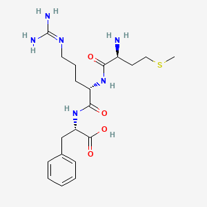 Chemical structure of H-Met-Arg-Phe-OH