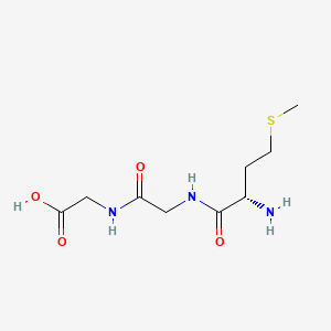 Chemical structure of H-Met-Gly-Gly-OH