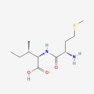 Chemical structure of H-Met-Ile-OH