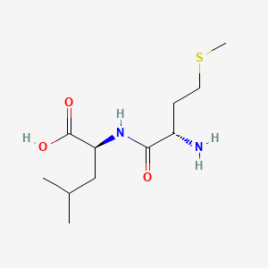 Chemical structure of H-Met-Leu-OH