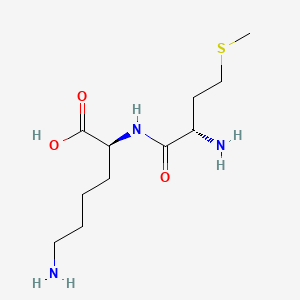 Chemical structure of H-Met-Lys-OH