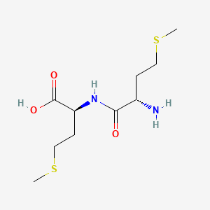 Chemical structure of H-Met-Met-OH