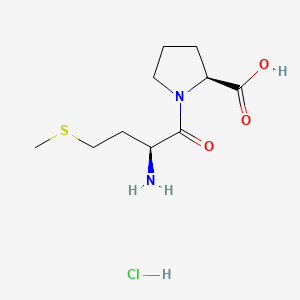 Chemical structure of H-Met-Pro-OH · HCl