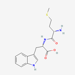 Chemical structure of H-Met-Trp-OH