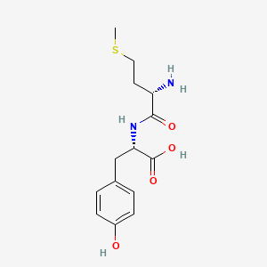 Chemical structure of H-Met-Tyr-OH