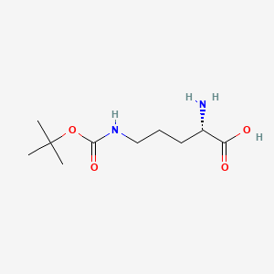 Chemical structure of H-Orn(Boc)-OH