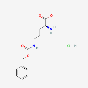 Chemical structure of H-Orn(Z)-ome hcl