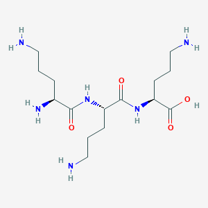 Chemical structure of H-Orn-Orn-Orn-OH