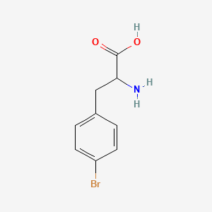 Chemical structure of H-p-Bromo-DL-Phe-OH