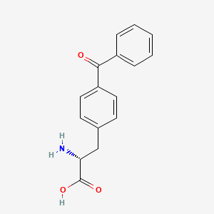 Chemical structure of H-p-Bz-D-Phe-OH