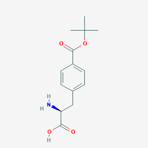 Chemical structure of H-p-Carboxy-Phe(OtBu)-OH