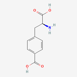 Chemical structure of H-p-Carboxy-Phe-OH