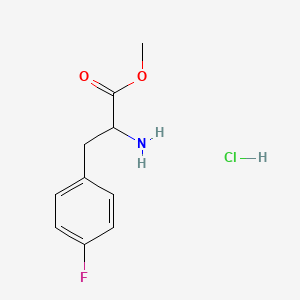 Chemical structure of H-p-Fluoro-DL-Phe-OMe · HCl