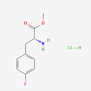 Chemical structure of H-p-Fluoro-D-Phe-OMe · HCl