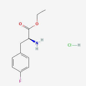 Chemical structure of H-p-Fluoro-Phe-OEt · HCl
