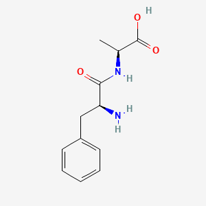 Chemical structure of H-Phe-Ala-OH