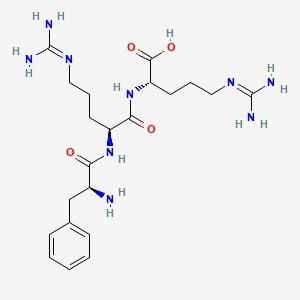 Chemical structure of H-Phe-Arg-Arg-OH