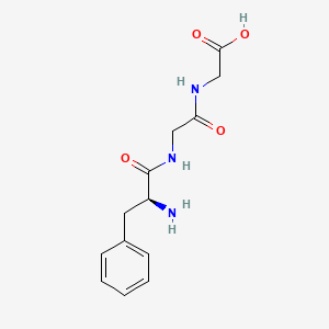 Chemical structure of H-Phe-Gly-Gly-OH