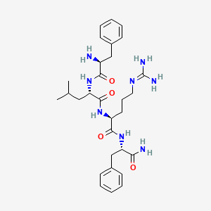 Chemical structure of H-Phe-Leu-Arg-Phe-NH₂