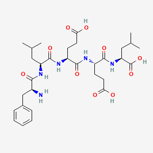 Chemical structure of H-Phe-Leu-Glu-Glu-Leu-OH