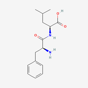 Chemical structure of H-Phe-Leu-OH