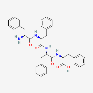 Chemical structure of H-Phe-Phe-Phe-Phe-OH