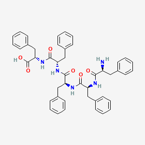 Chemical structure of Penta-L-phenylalanine