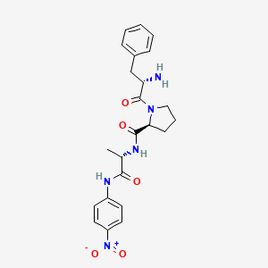 Chemical structure of H-Phe-Pro-Ala-pNA