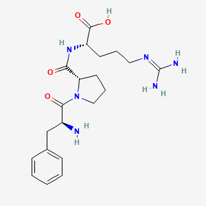 Chemical structure of H-Phe-Pro-Arg-OH