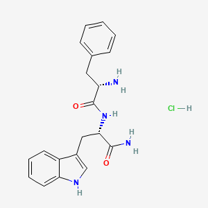 Chemical structure of H-Phe-Trp-NH₂ · HCl