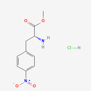 Chemical structure of H-p-Nitro-D-Phe-OMe · HCl