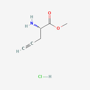 Chemical structure of H-Pra-OMe · HCl