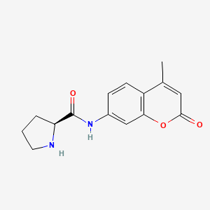 Chemical structure of H-Pro-AMC