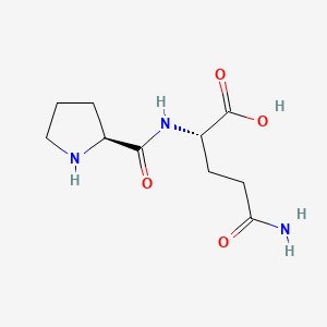 Chemical structure of H-Pro-Gln-OH