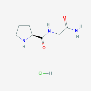 Chemical structure of H-Pro-Gly-NH₂ · HCl