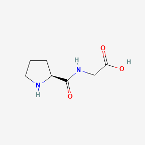 Chemical structure of H-Pro-Gly-OH