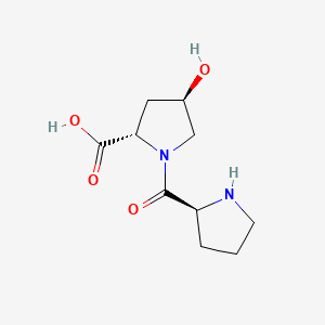 Chemical structure of H-Pro-Hyp-OH