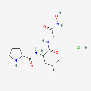 Chemical structure of H-Pro-Leu-Gly-NHOH · HCl