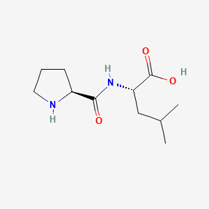 Chemical structure of H-Pro-Leu-OH