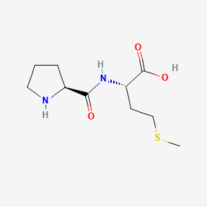 Chemical structure of H-Pro-Met-OH