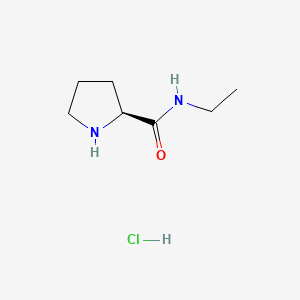 Chemical structure of H-Pro-NHEt · HCl