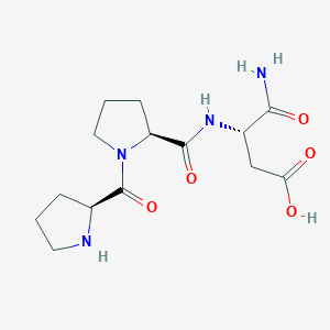 Chemical structure of H-Pro-Pro-Asp-NH₂