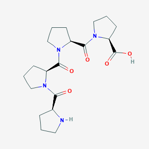 Chemical structure of H-Pro-Pro-Pro-Pro-OH