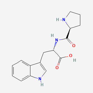 Chemical structure of H-Pro-Trp-OH
