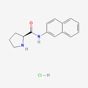 Chemical structure of H-Pro-βNA · HCl